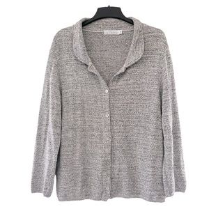 Willow Collared Cardigan Gray Medium